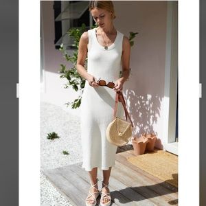 Emerson Fry GO TO TANK DRESS - NATURAL HEMP COTTON RIB ORGANIC